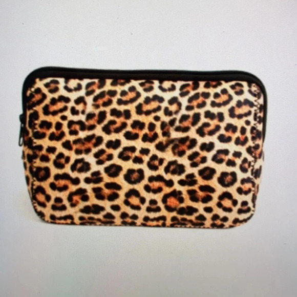LEOPARD COSMETIC TRAVEL STORAGE BAG WOMENS MAKE UP SUMMER GIFT WEDDING SIZE 8x5 - Picture 3 of 3